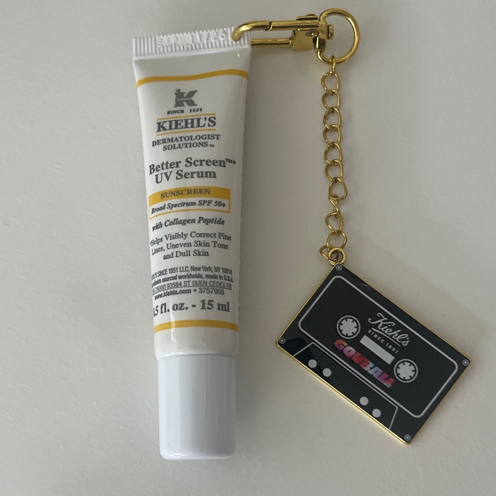 Kiehl's Better Screen UV Serum with Gold Keychain